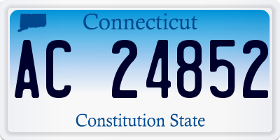CT license plate AC24852