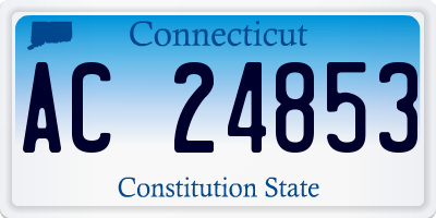 CT license plate AC24853