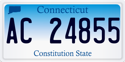 CT license plate AC24855