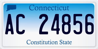 CT license plate AC24856