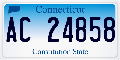 CT license plate AC24858