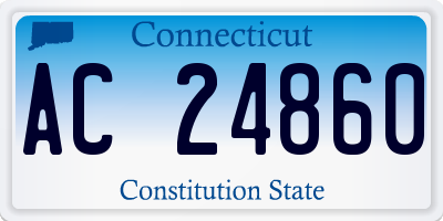 CT license plate AC24860