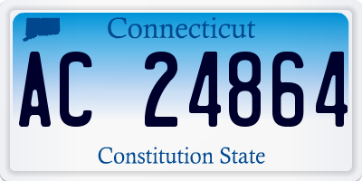 CT license plate AC24864