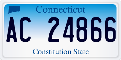 CT license plate AC24866