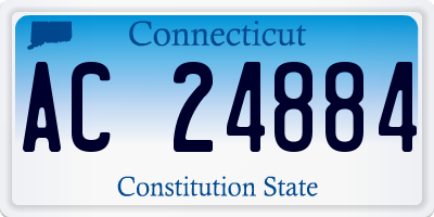CT license plate AC24884