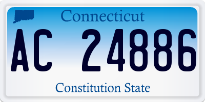 CT license plate AC24886