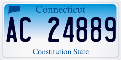 CT license plate AC24889