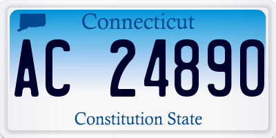 CT license plate AC24890