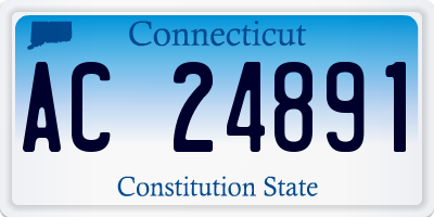CT license plate AC24891