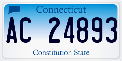 CT license plate AC24893