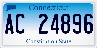CT license plate AC24896