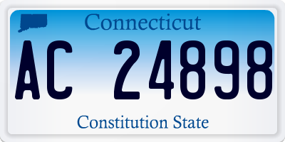CT license plate AC24898