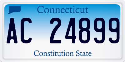 CT license plate AC24899