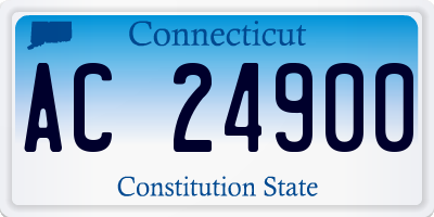 CT license plate AC24900