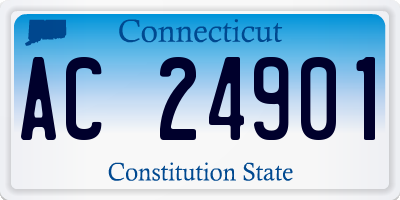 CT license plate AC24901