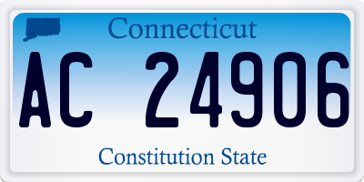CT license plate AC24906