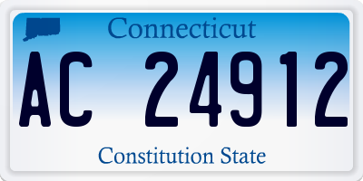 CT license plate AC24912