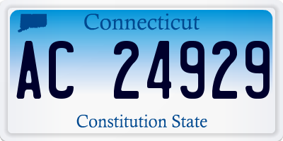 CT license plate AC24929