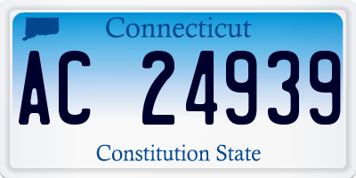 CT license plate AC24939