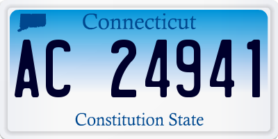 CT license plate AC24941