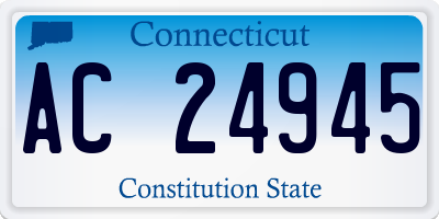 CT license plate AC24945