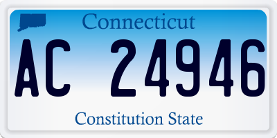 CT license plate AC24946