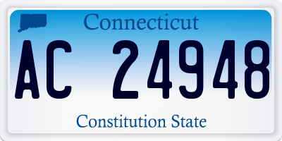 CT license plate AC24948