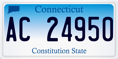 CT license plate AC24950