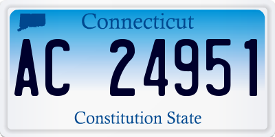 CT license plate AC24951