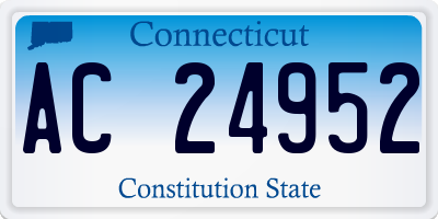 CT license plate AC24952