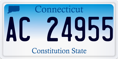 CT license plate AC24955