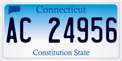 CT license plate AC24956