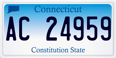 CT license plate AC24959