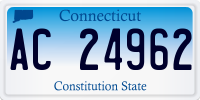 CT license plate AC24962