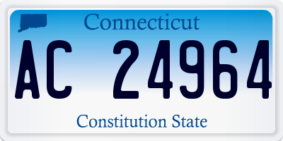 CT license plate AC24964