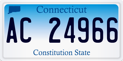 CT license plate AC24966