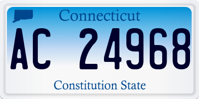 CT license plate AC24968