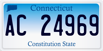 CT license plate AC24969