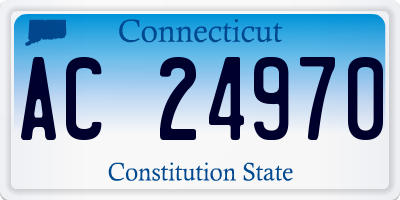 CT license plate AC24970