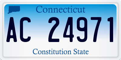 CT license plate AC24971