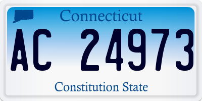 CT license plate AC24973
