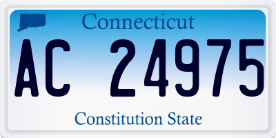 CT license plate AC24975