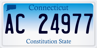 CT license plate AC24977