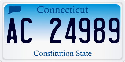 CT license plate AC24989