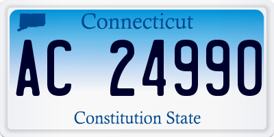 CT license plate AC24990