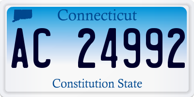 CT license plate AC24992