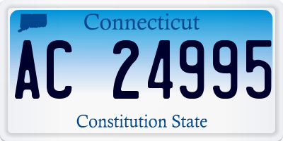 CT license plate AC24995