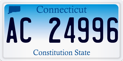 CT license plate AC24996