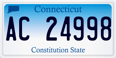 CT license plate AC24998