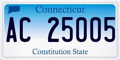 CT license plate AC25005